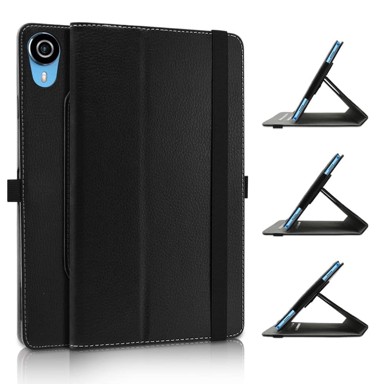 NIKCORP Okretna futrola za tablet Teclast P25T 10" 360° rotacija stalak i zaštita umjetna koža, crna